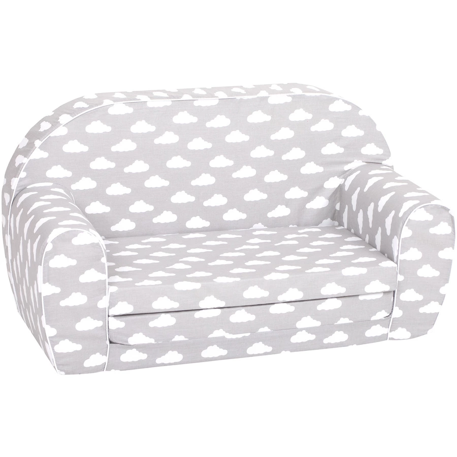 knorr toys® Kindersofa Grey white clouds grau