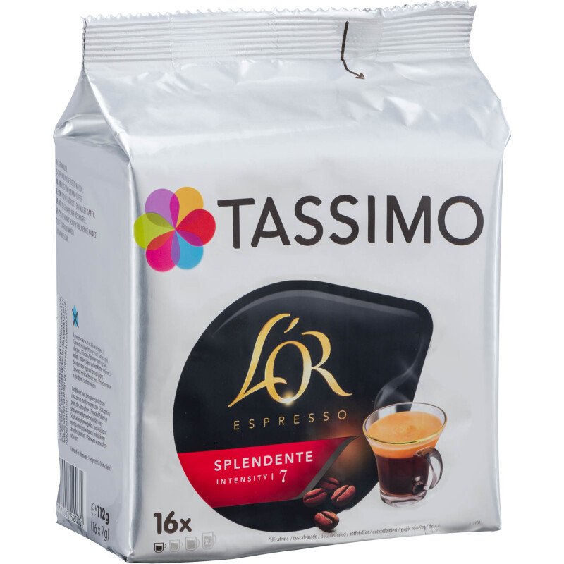 Capsules de café Tassimo L'Or Espresso Splendente - Paquet de 16