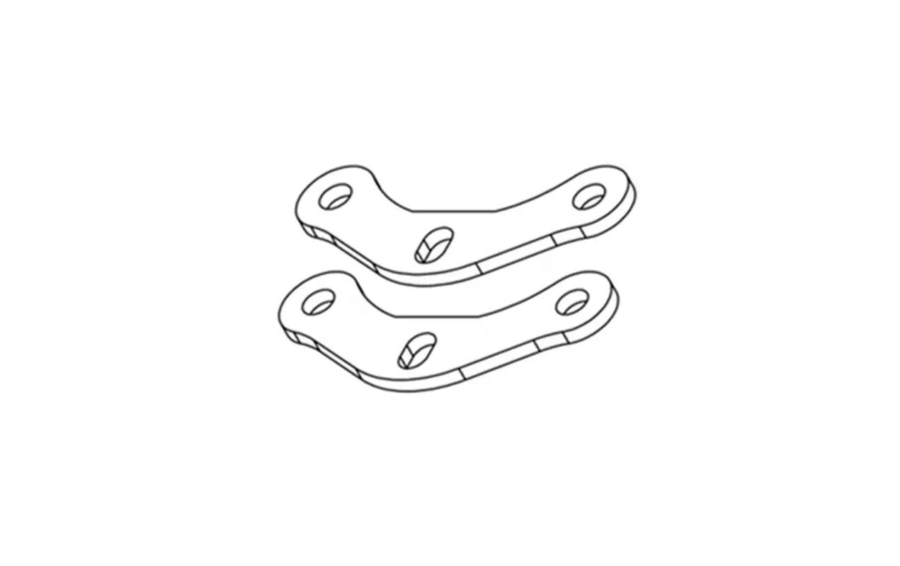 Lenkungs-Arm 2 StückErsatzteil für Turbo Racing 1:76 Modelle