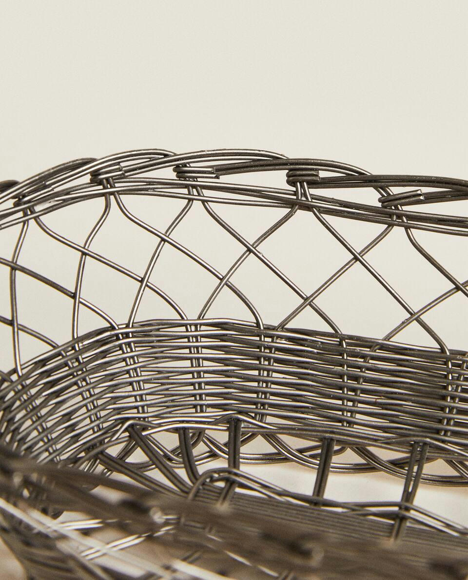 CESTO OVAL DE METAL