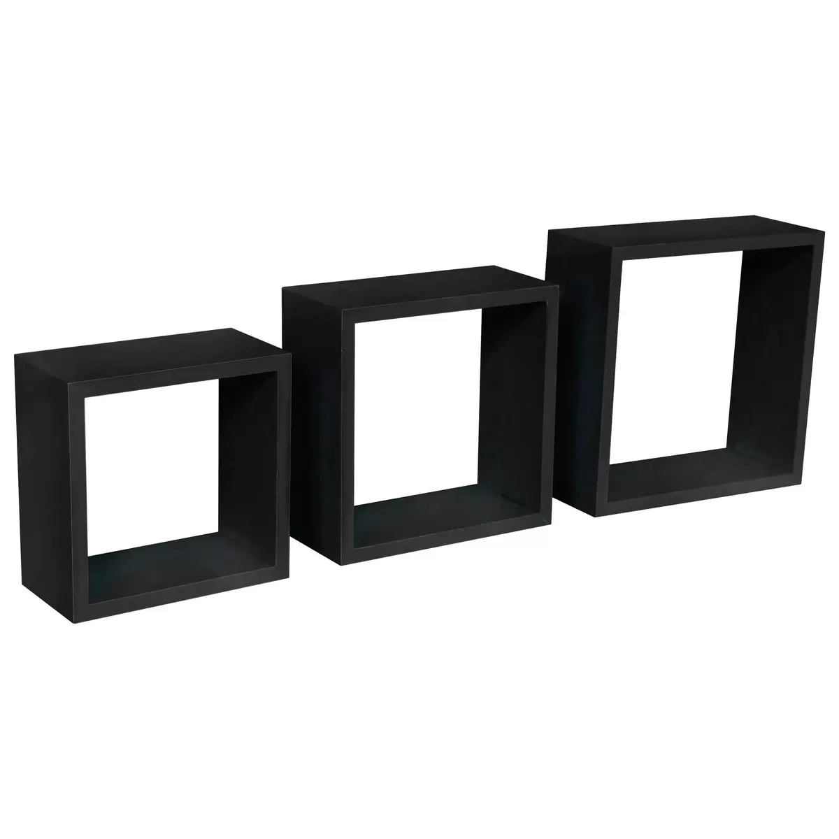 Wandboard 3 teilig Simple Schwarz