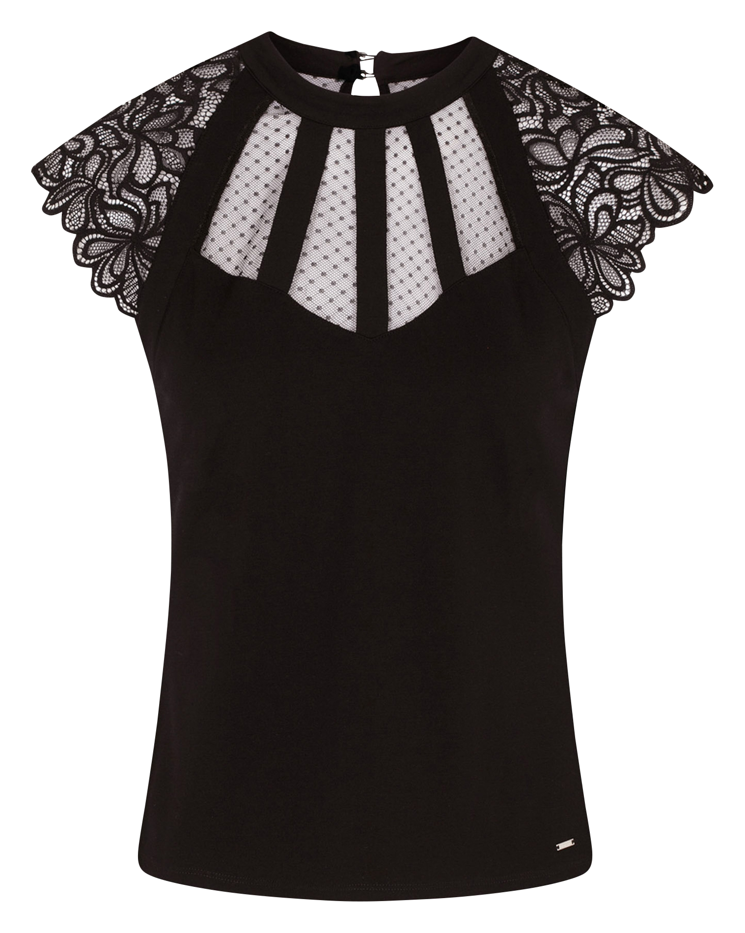 DEMANE - Top manches courtes | Noir