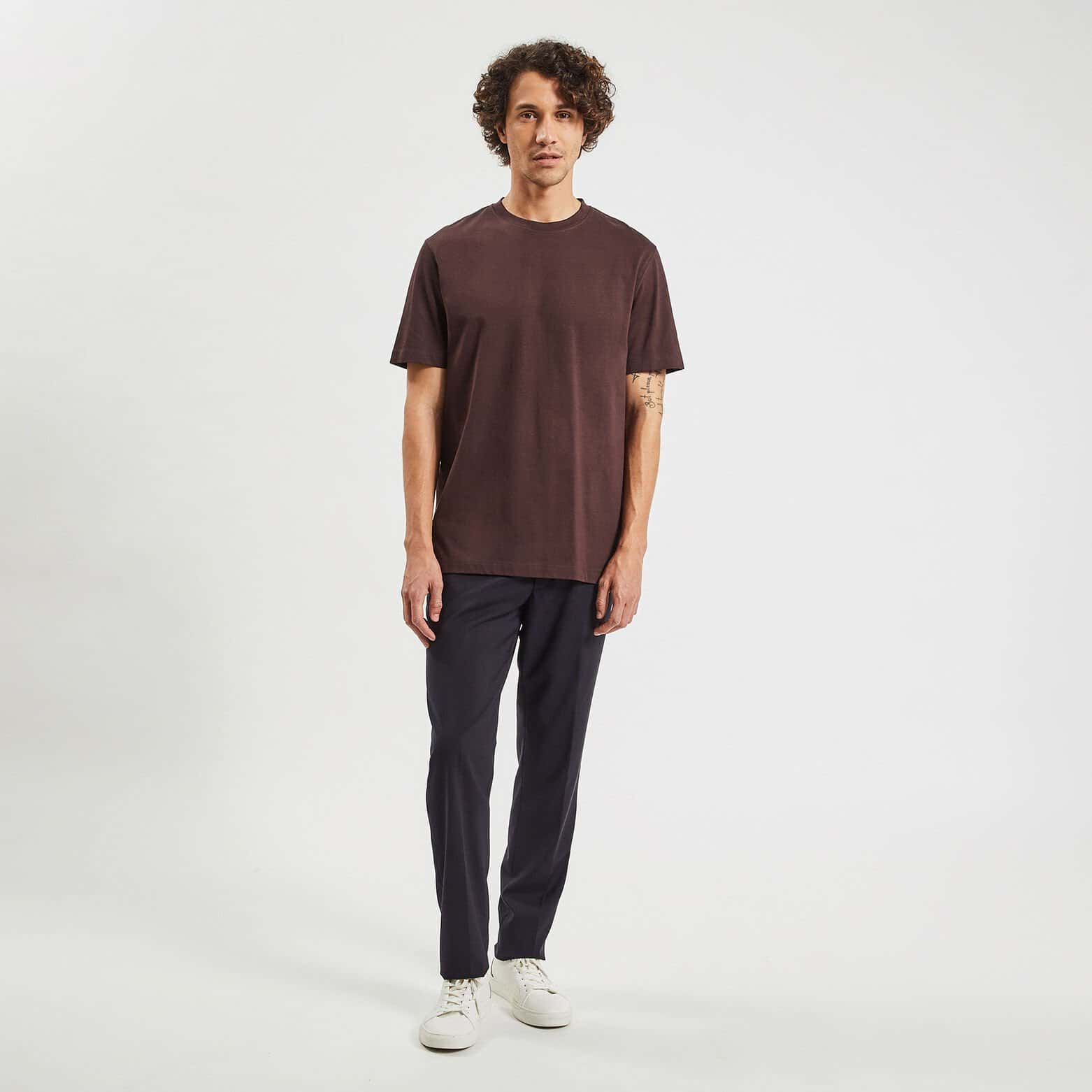 Tee shirt 'le parfait by JULES' coton issu de l'ag Marron