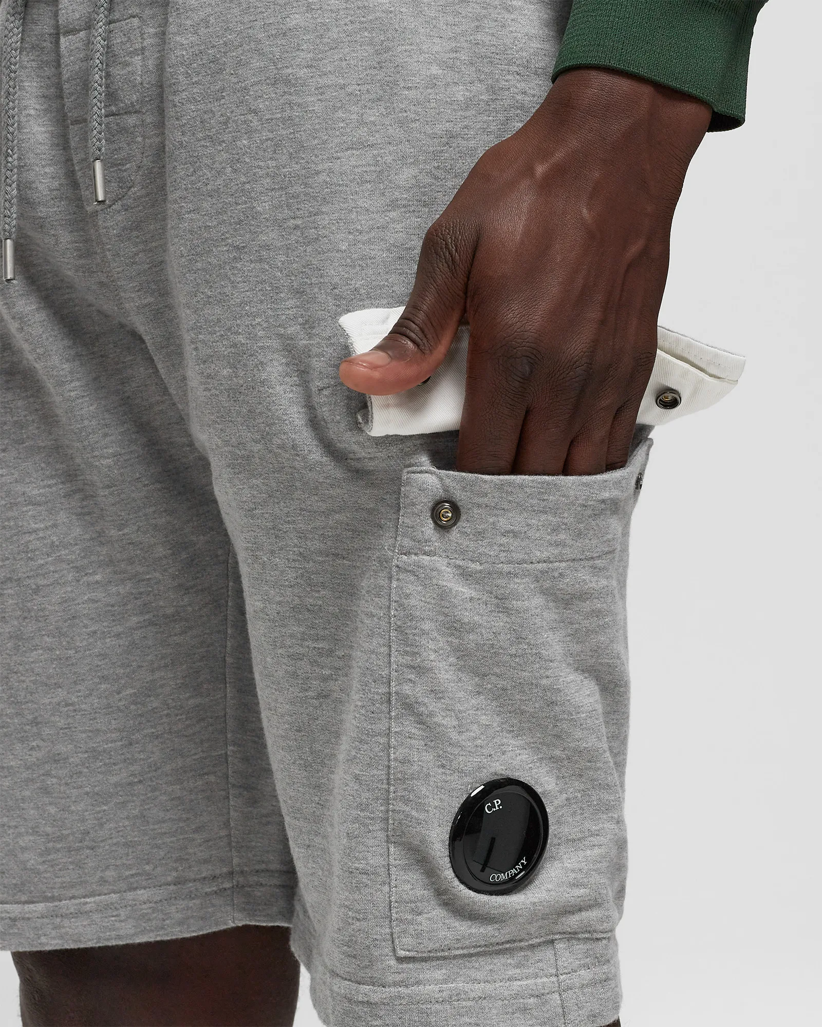 C.P. Company LIGHT FLEECE SWEAT BERMUDA - CARGO