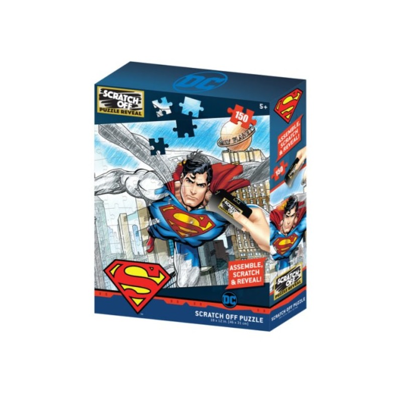 Puzzle 150 pièces - Superman Scratch & Reveal
