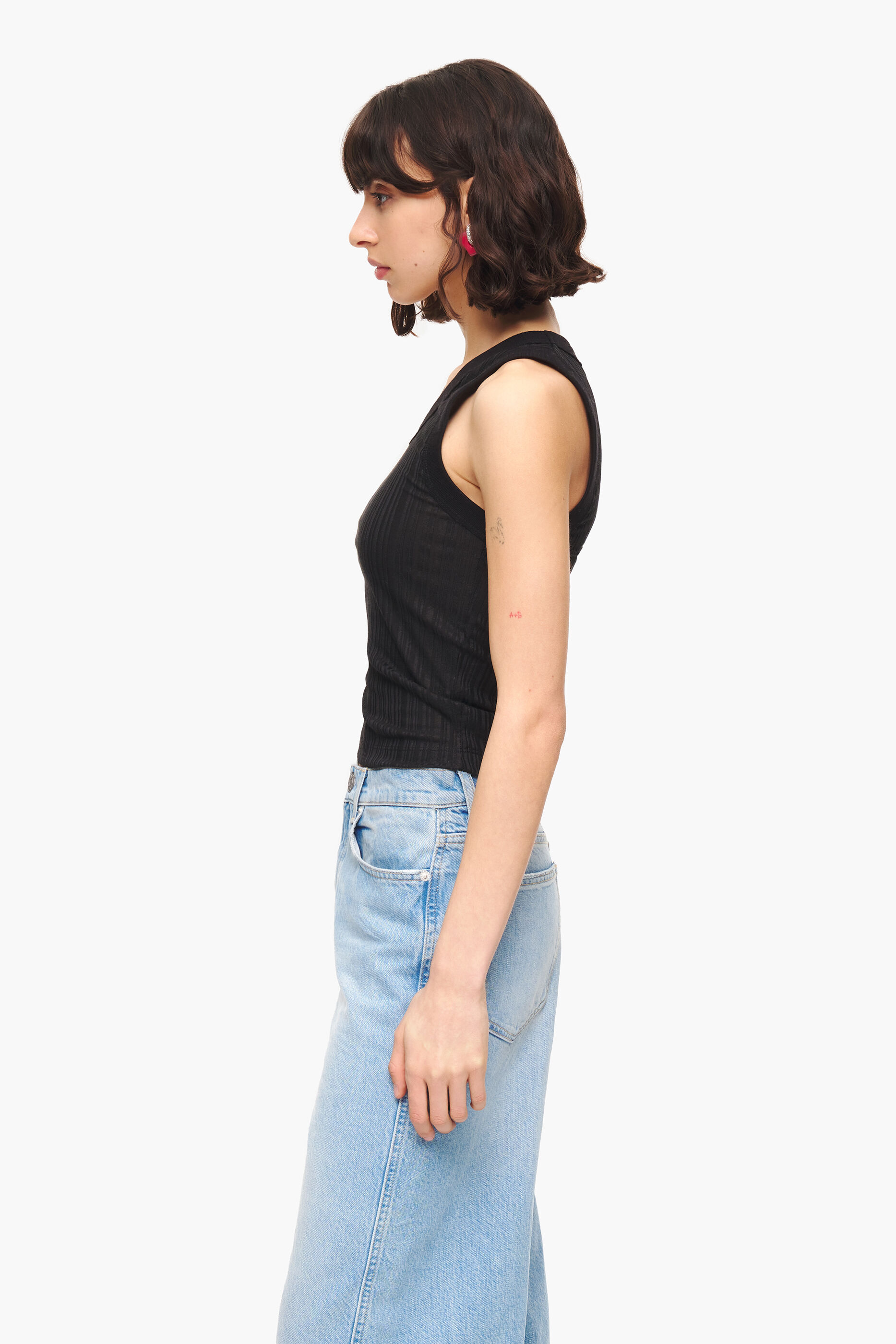 blusa preta justa