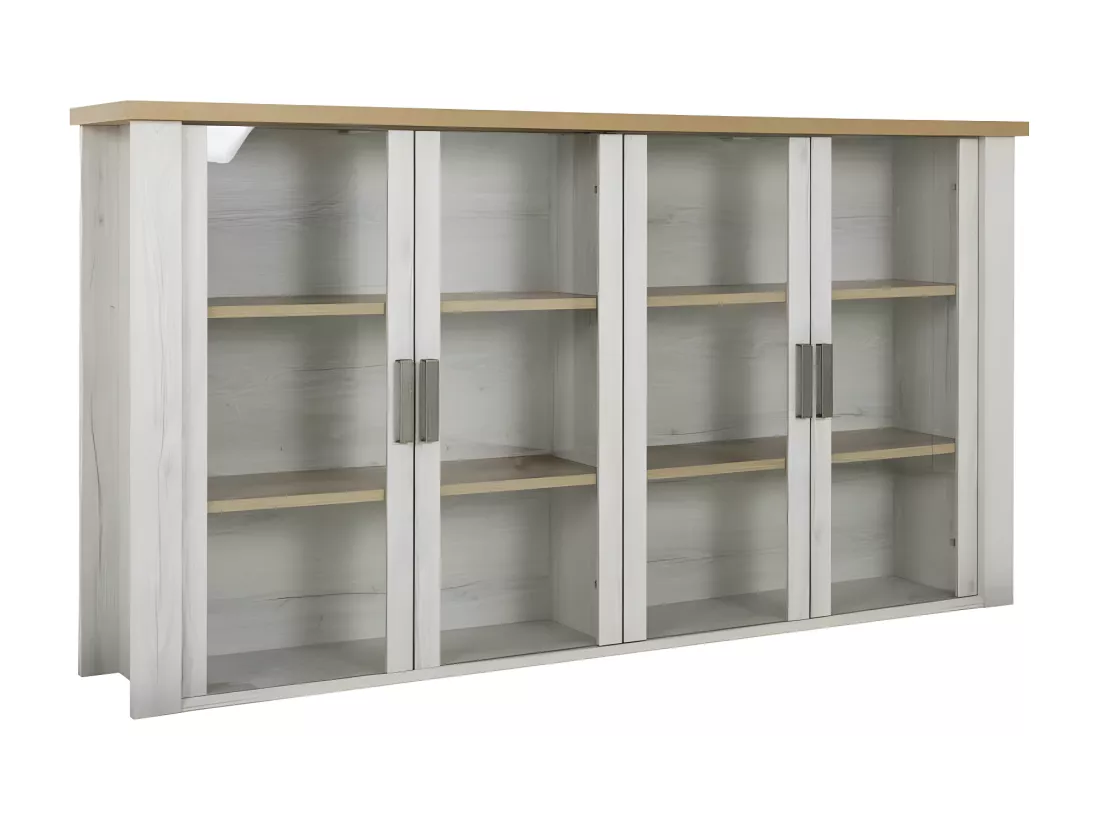 Vaisselier 6 portes 3 tirois Bois/Bois blanchi - PROVENCE