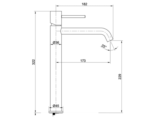 IMEX PRODUCTS - Robinet mitigeur de lavabo haut monza or brossé (pvd), corps...