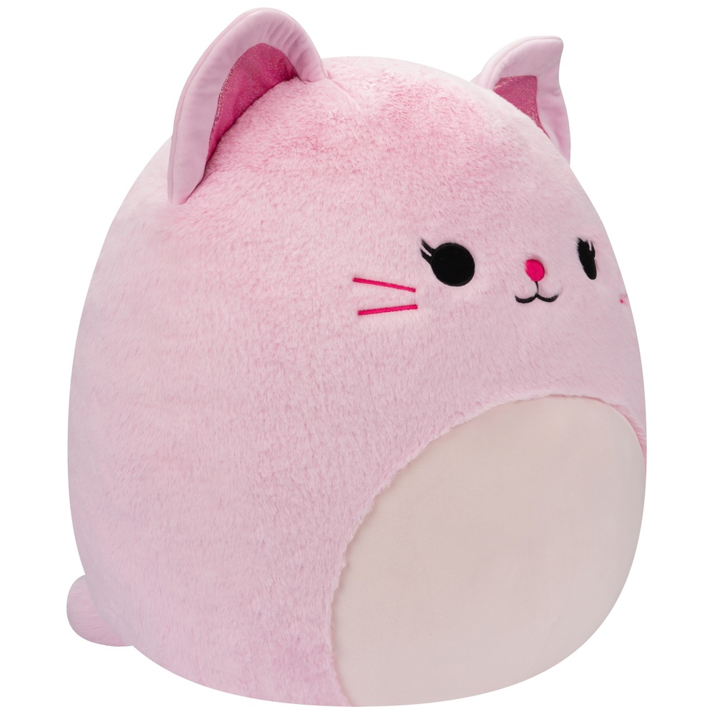 Original Squishmallows Fuzz-A-Mallow 50cm Celenia die rosa Glitzerkatze
