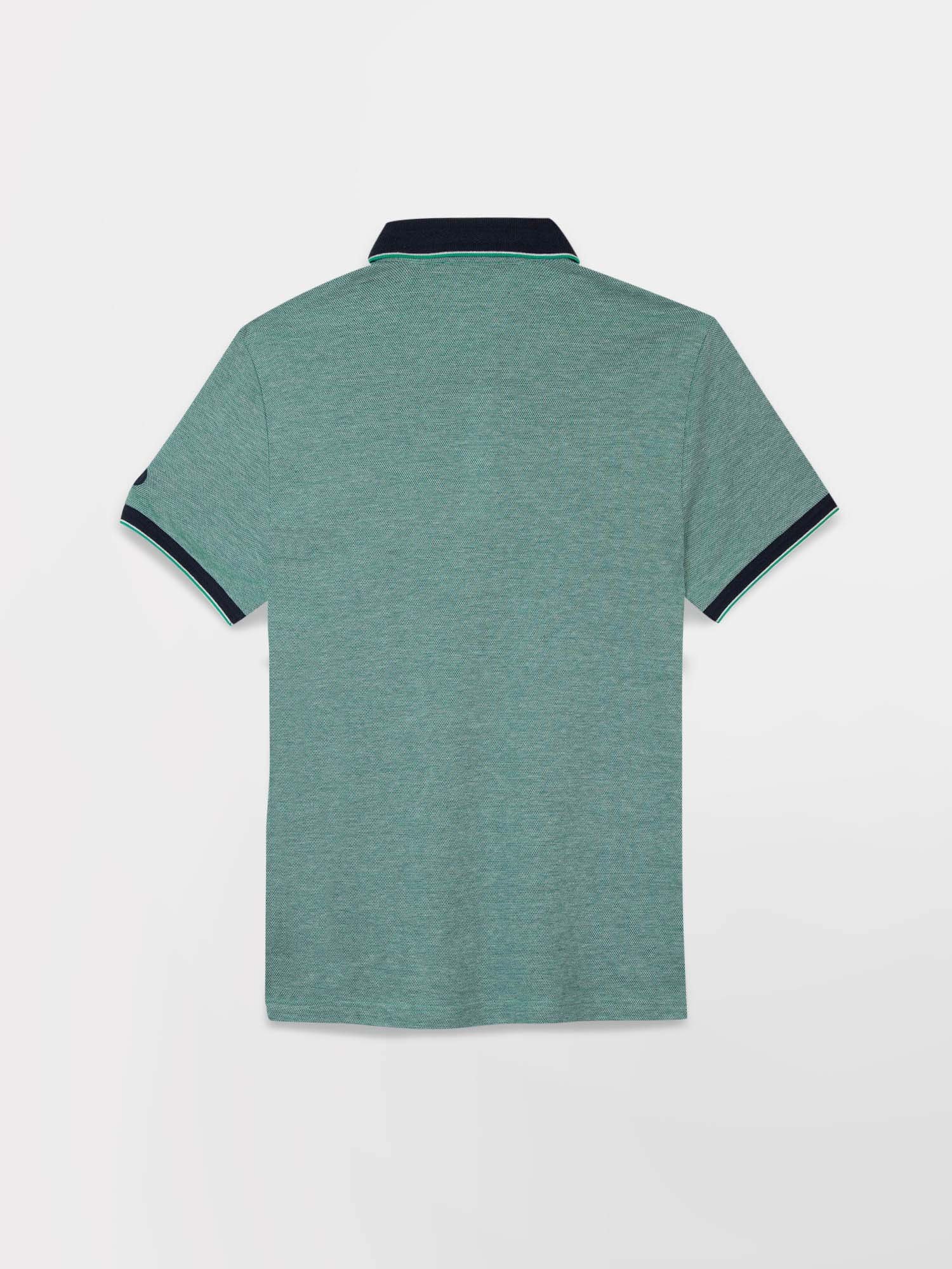 Polo Homme Manches Courtes Coton Piqué Bleu