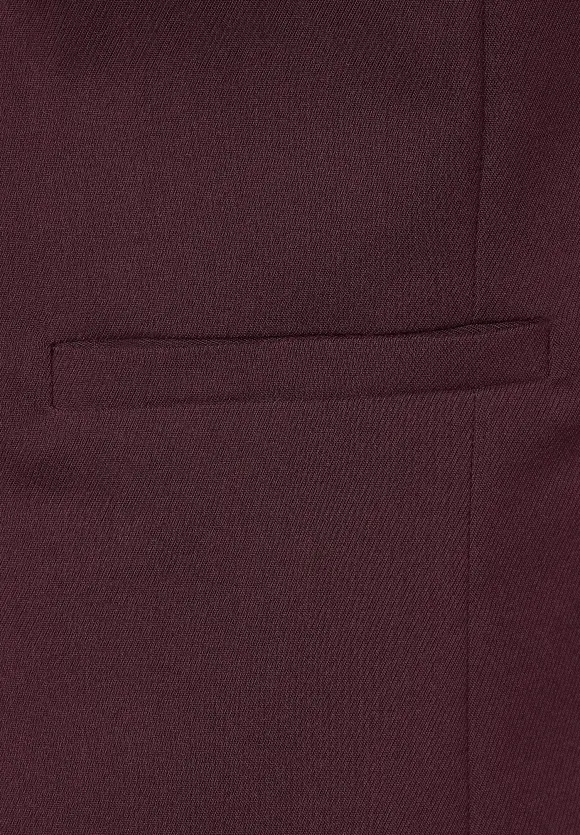 Twill Blazer in Unifarbe - purple brown