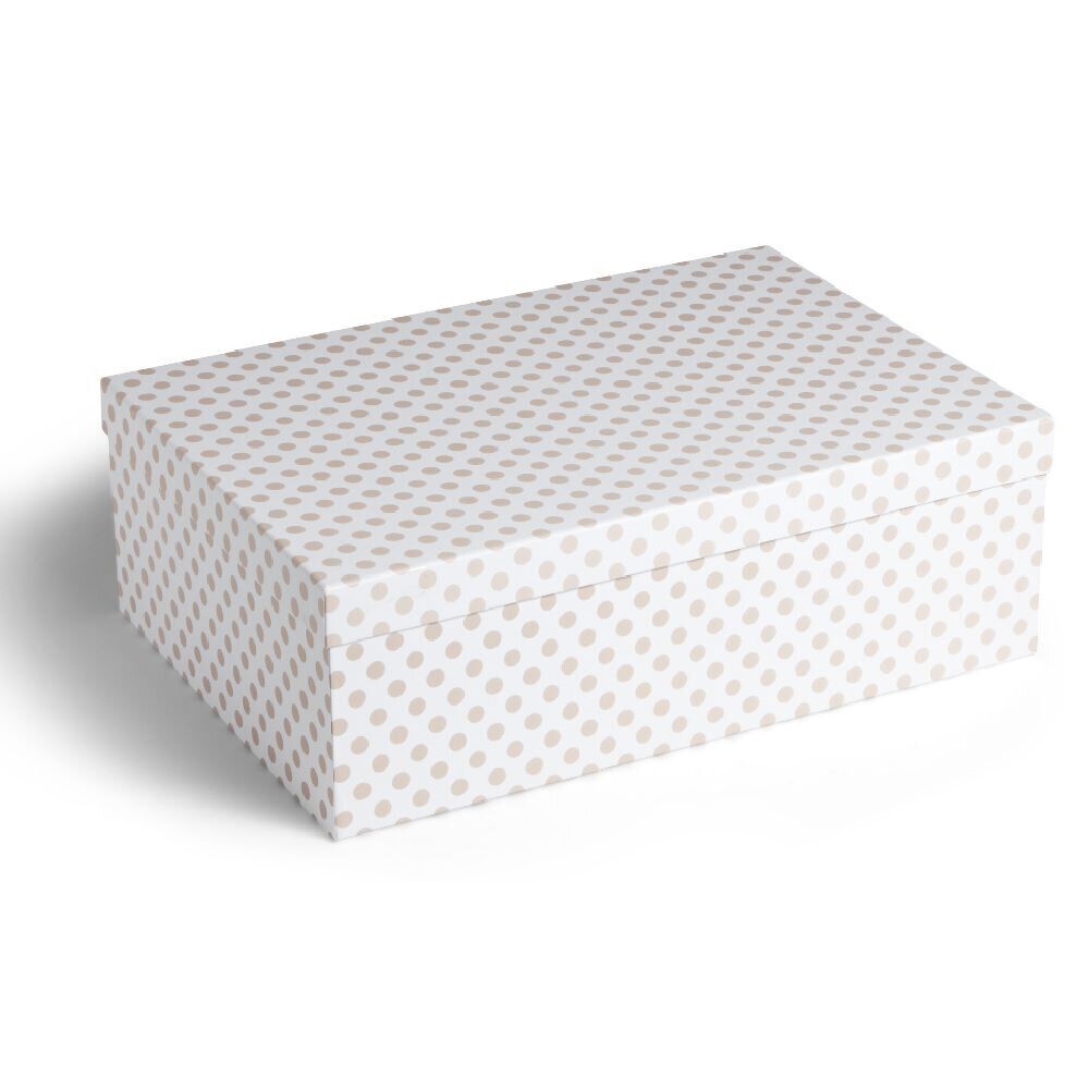Boîte rectangulaire en carton imprimé 48x33,5xH16cm