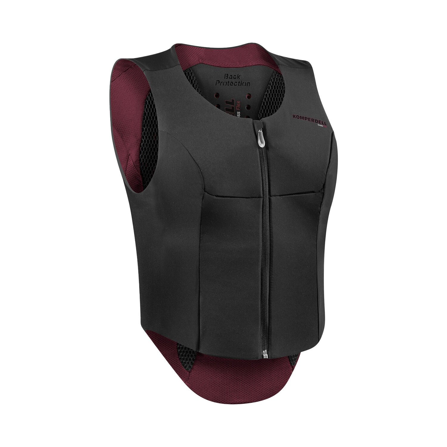 KOMPERDELL Rückenprotektor Ballistic FlexFit Slim  - schwarz/bordeaux