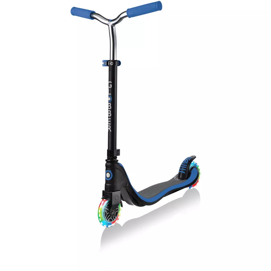 GLOBBER Scooter FLOW 125 LIGHTS, navy-blue, mit Leuchtrollen