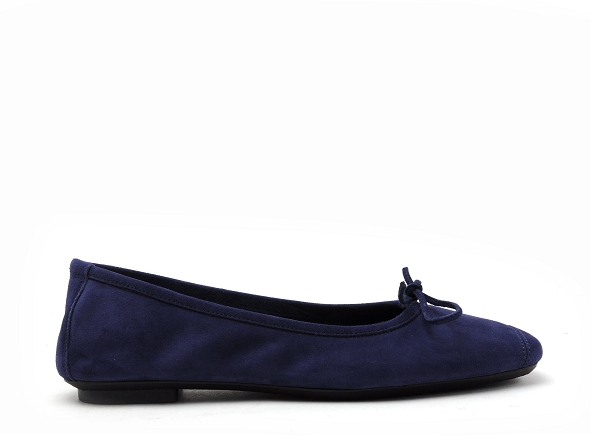 Reqins ballerines femme harmonie cuir velours bleu
