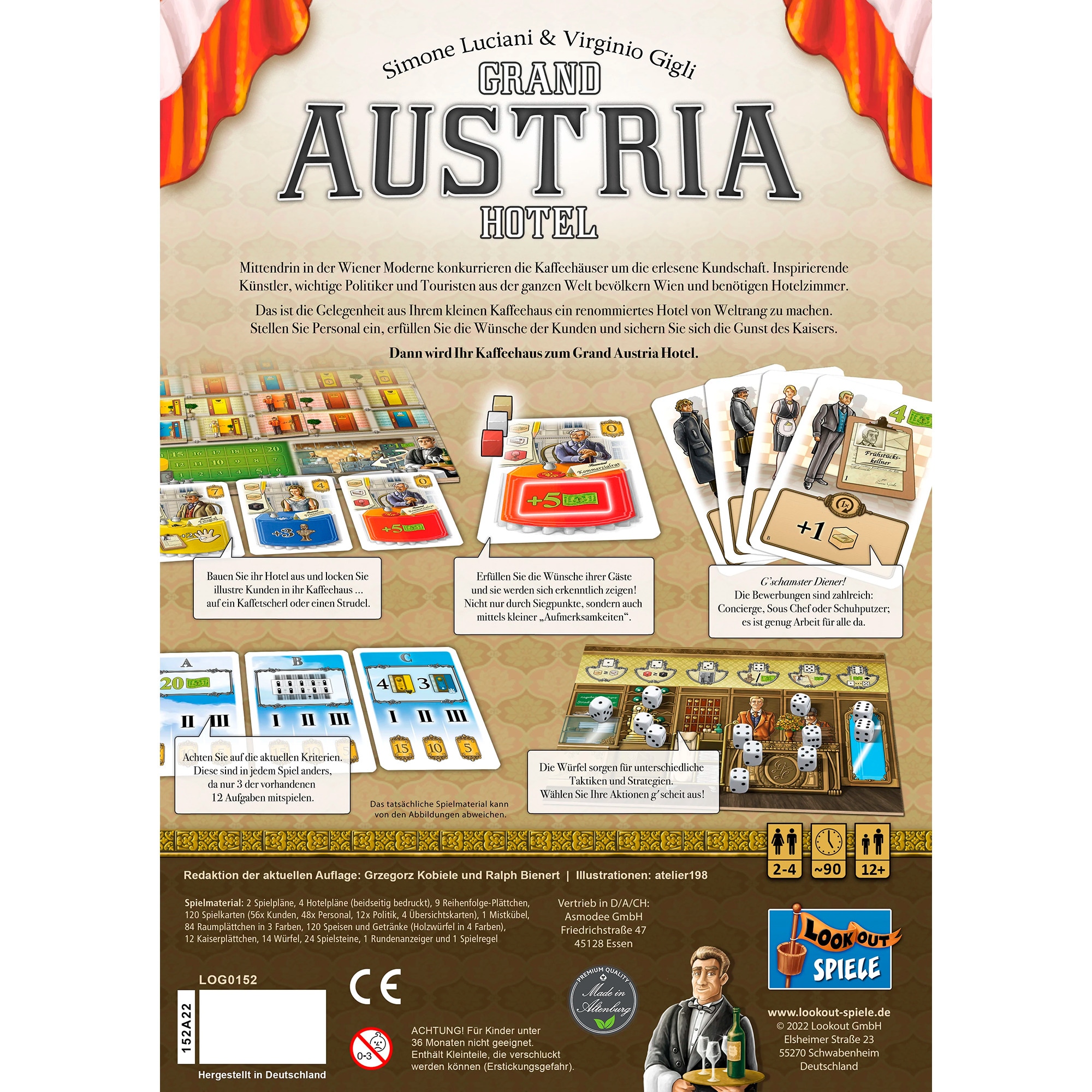 Asmodee Brettspiel Grand Austria Hotel