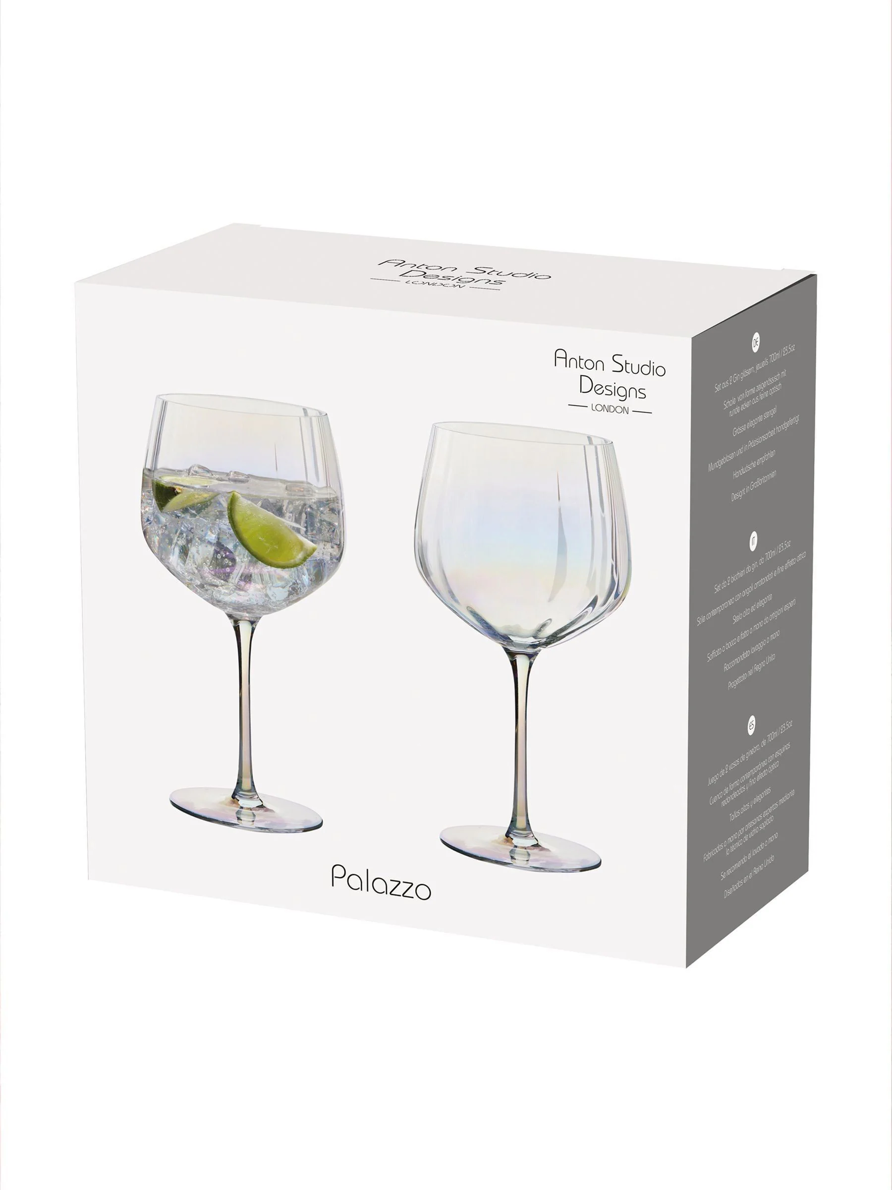 Anton Studio Designs Set of 2 Palazzo Gin Glasses