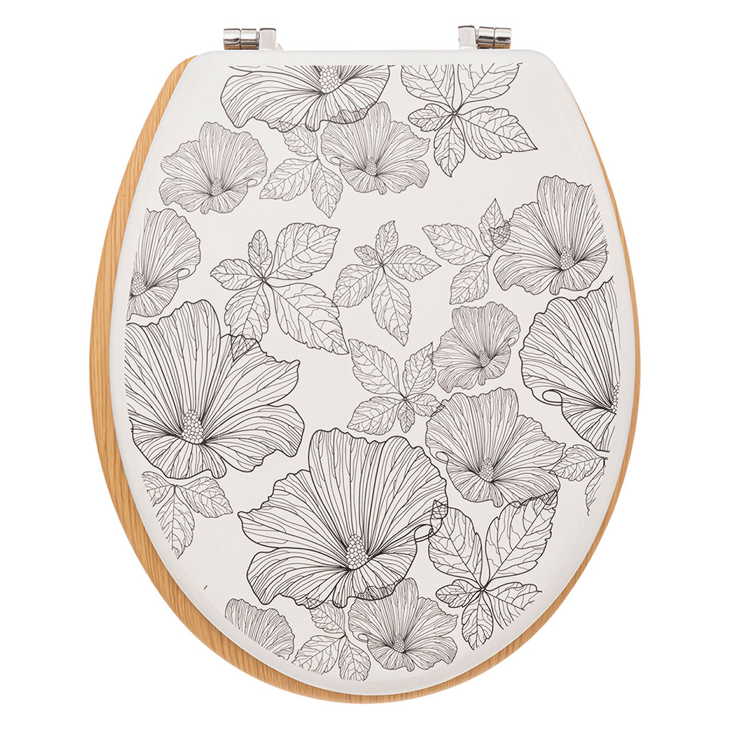 Abattant WC MDF BLACKFLORA 36x46.5cm
