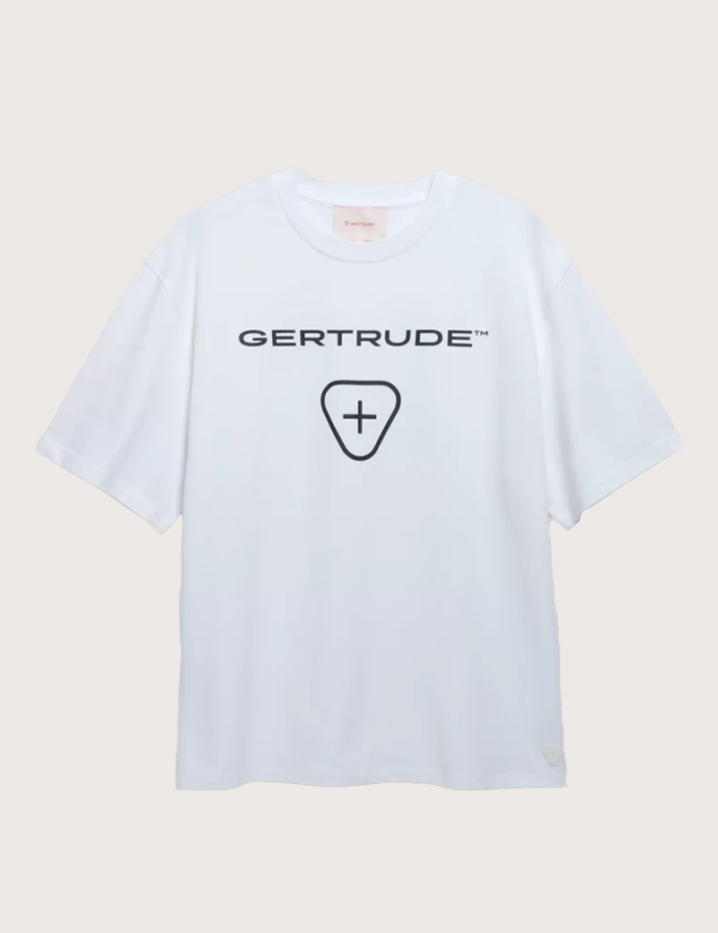GERTRUDE&GASTON T-SHIRT ENFANT MANCHES COURTES LOGO LITTLE LEONCE BLANC