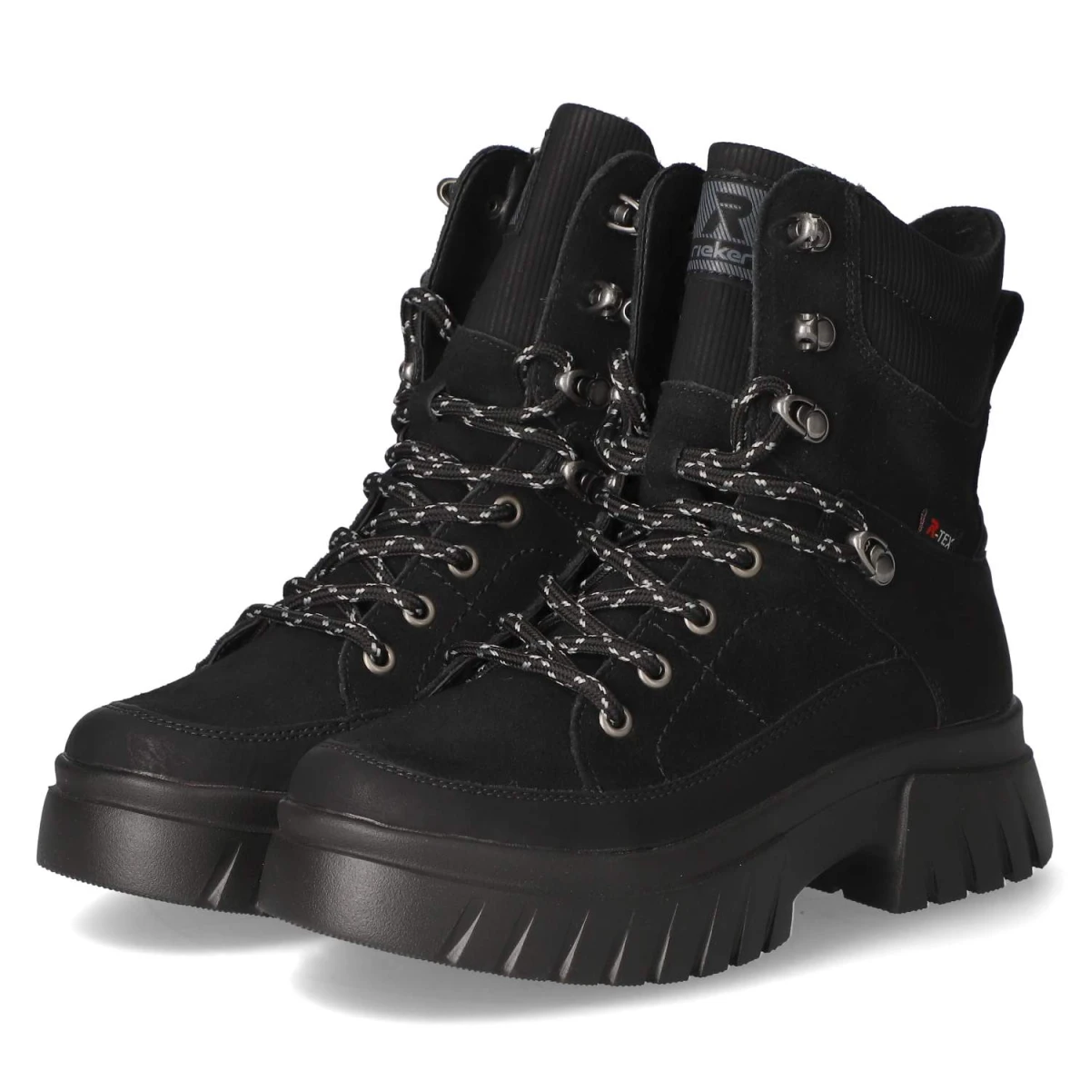 RiekerSchnürstiefeletten - black