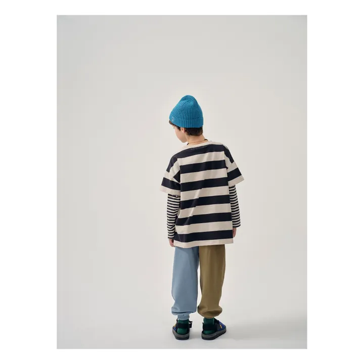 Main Story T-shirt Rayé Coton Bio | Vert