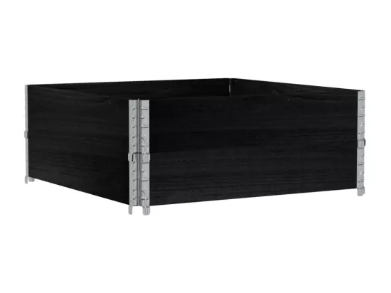 Jardinière bac lit surélevé bois marron 100 x 100 x 41 cm 02_0037248