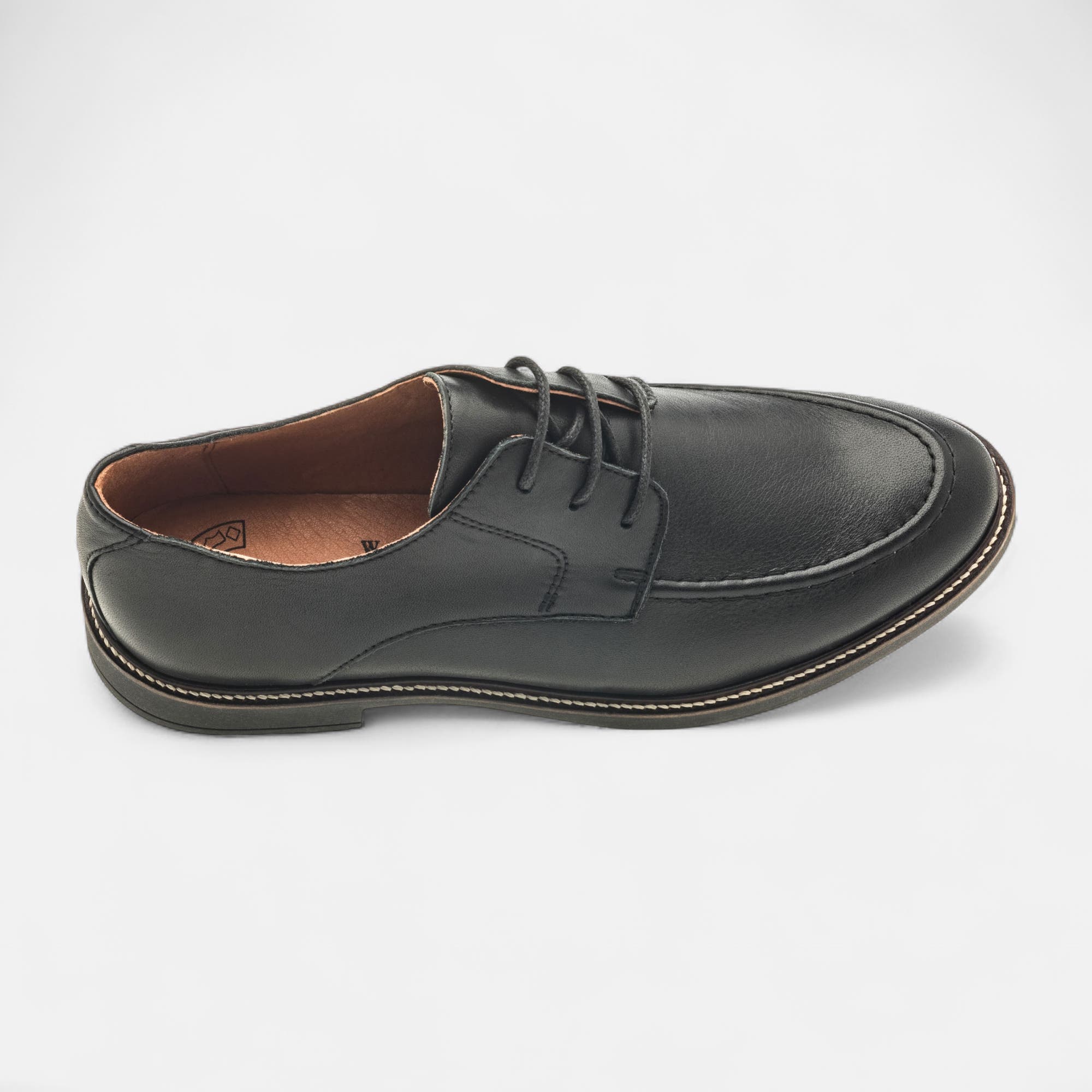 Derbies Femme en cuir noir