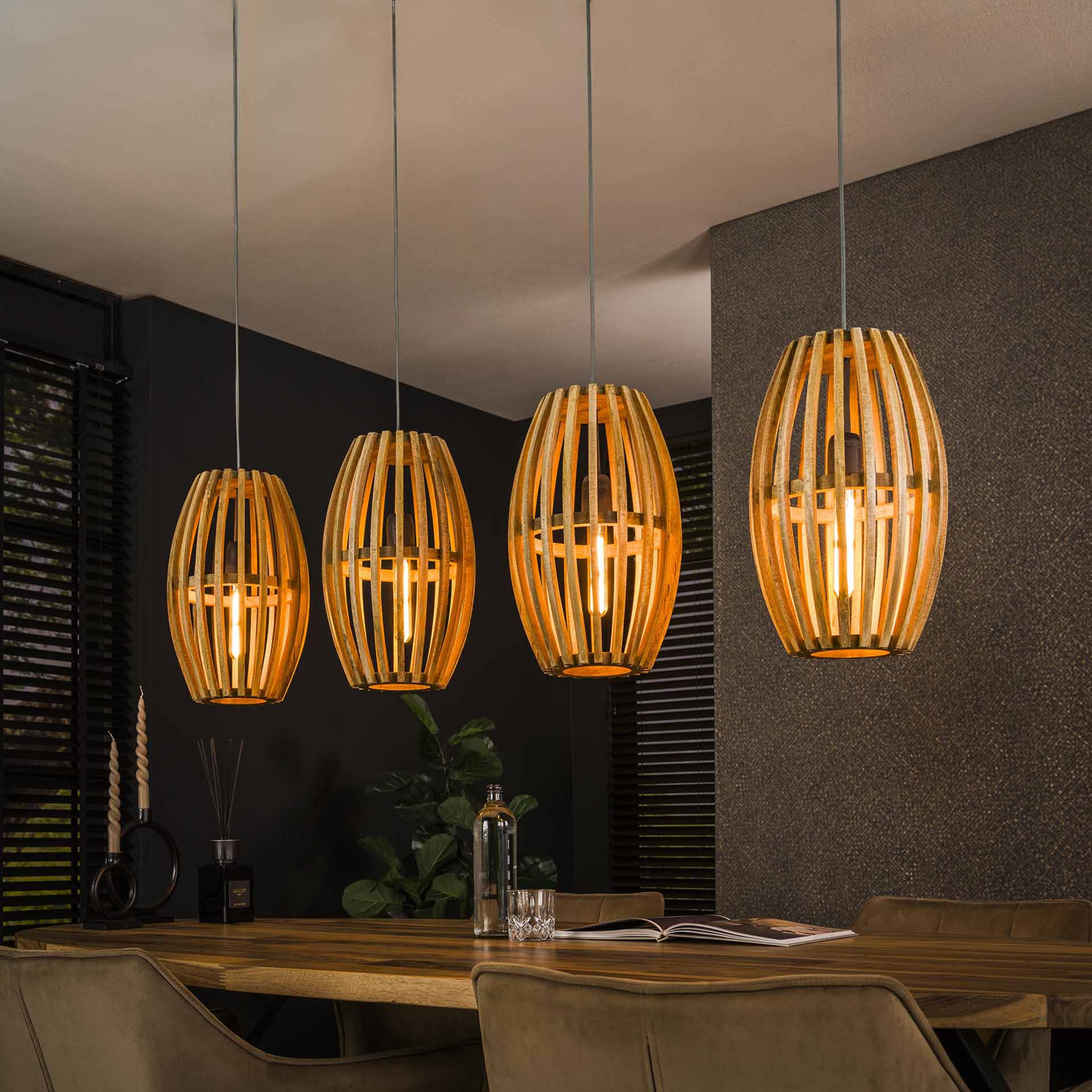 Pendelleuchte ORBIT WOOD