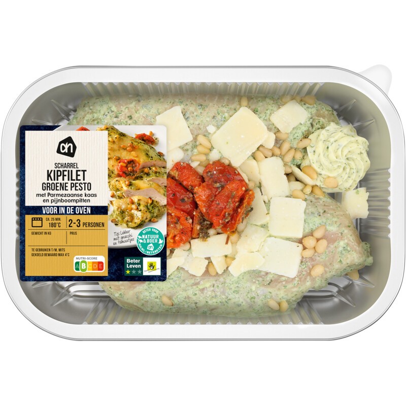 AH Ovenschotel scharrel kip groene pesto