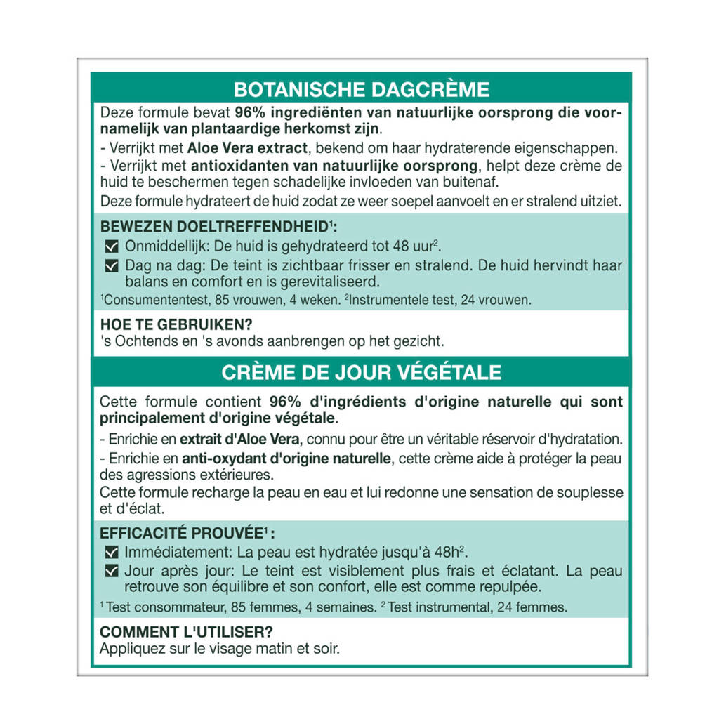 Fijne crème!Botanische dagcrème - 50 ml