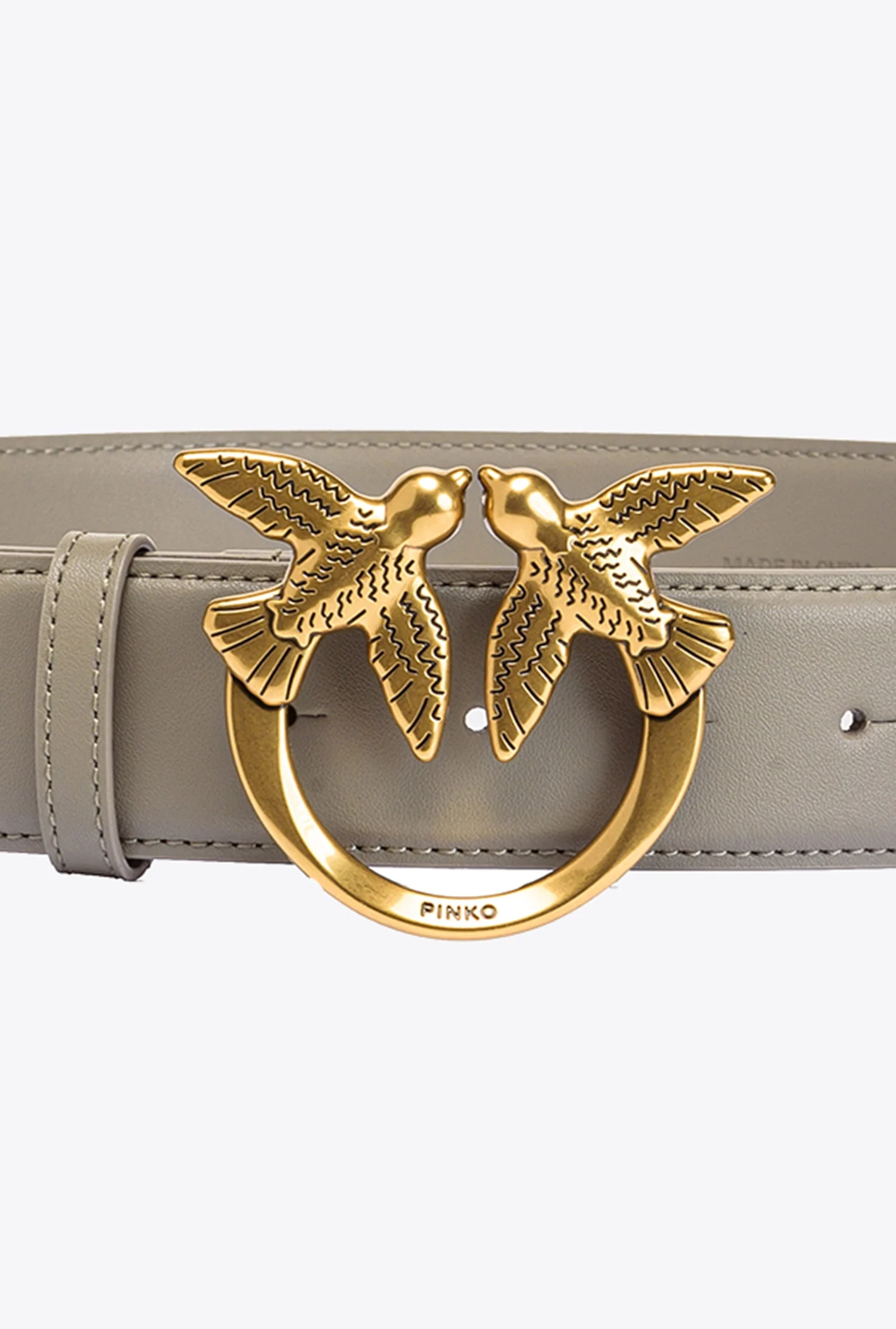 Ceinture large love birds | Marron