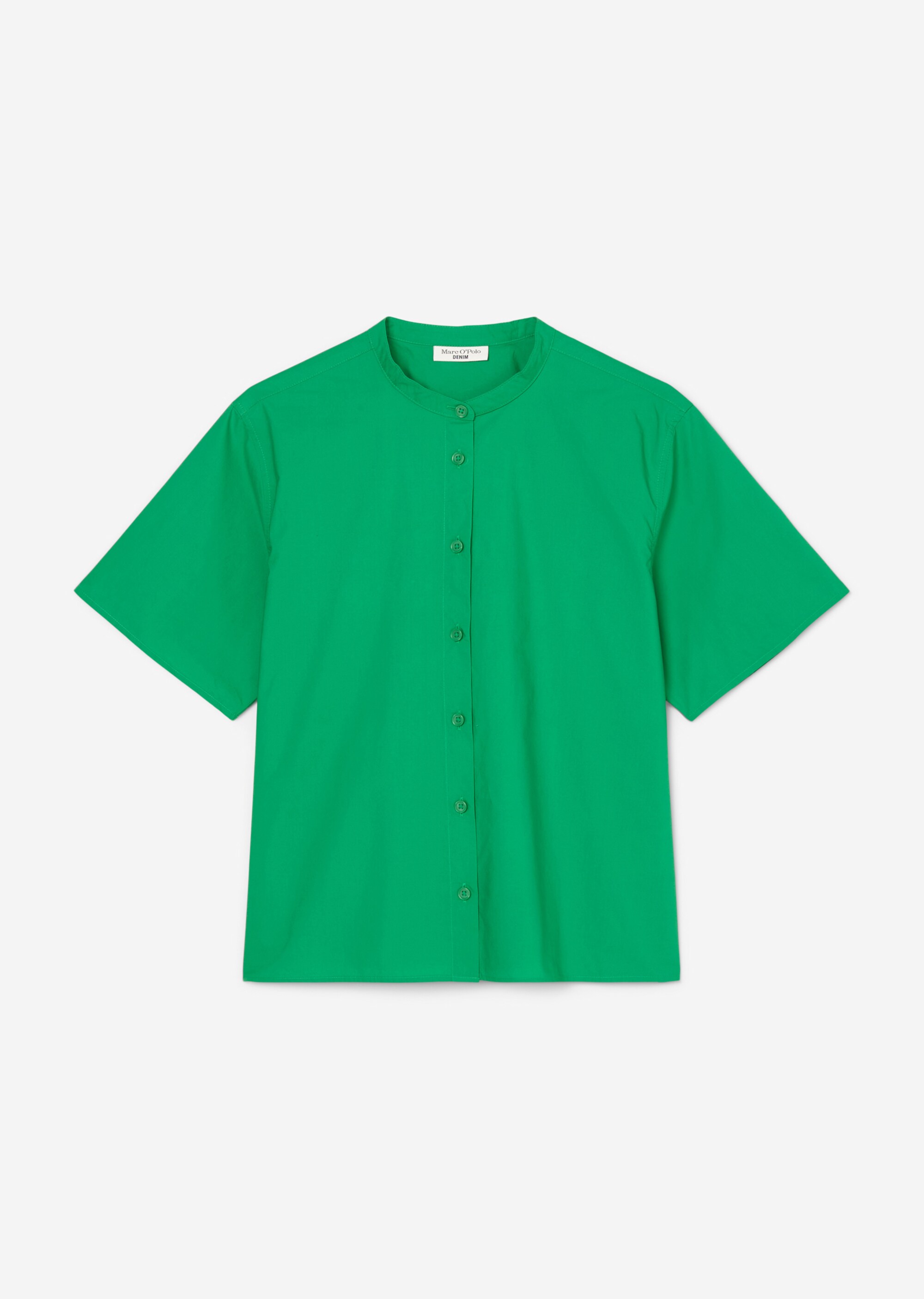 Popeline-Kurzarm-Bluse aus Organic Cotton