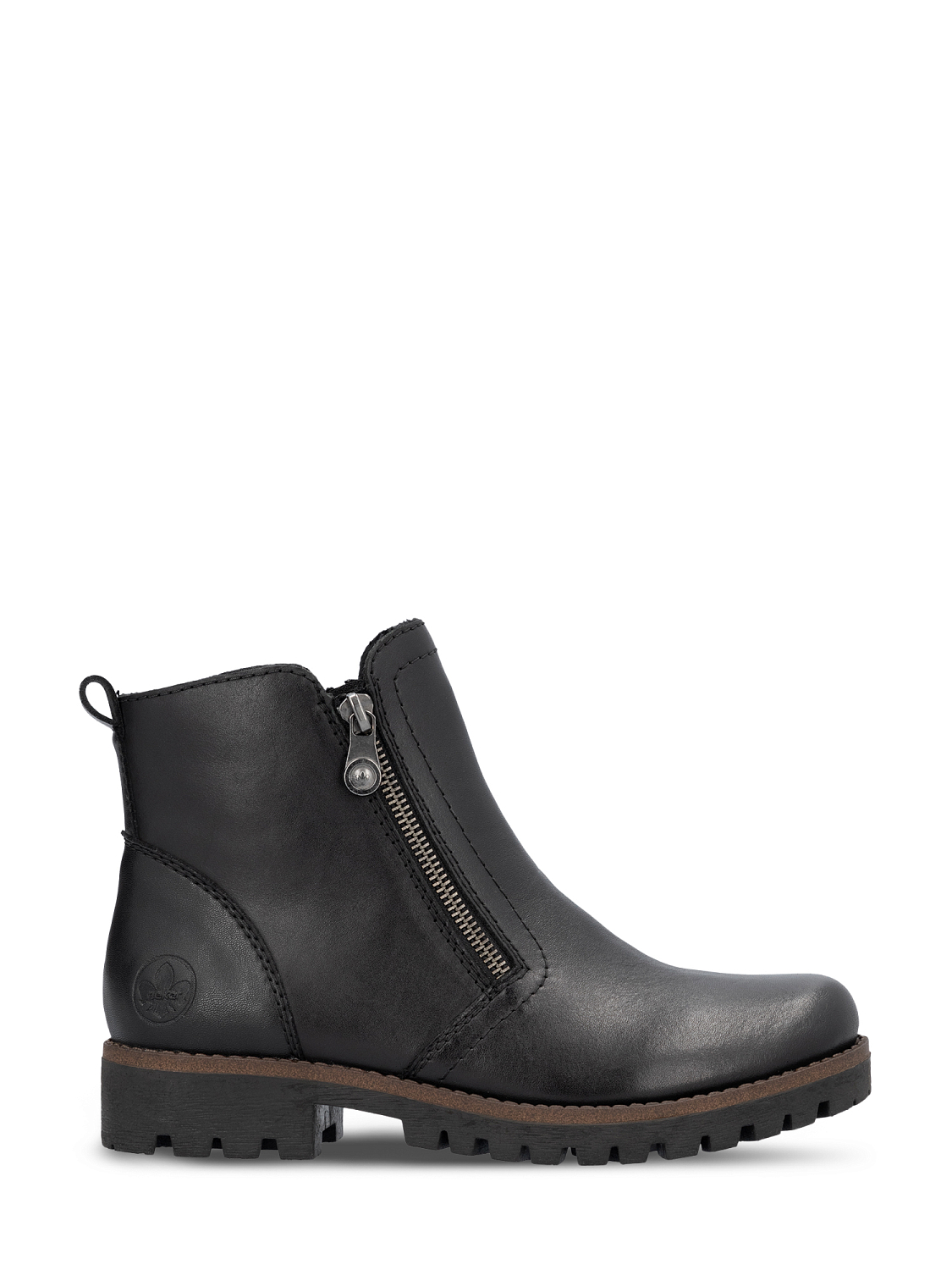 Rieker Zip Boots Leather Varmfôret