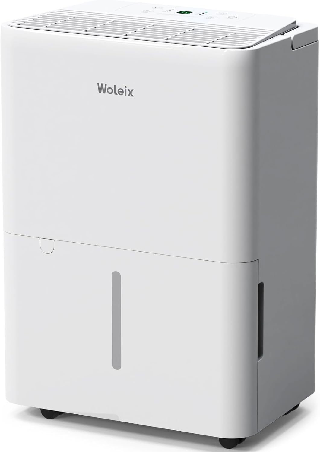 Luftentfeuchter elektrisch 20L, Entfeuchter elektrisch für Keller, Raumentfeuchter elektrisch 39dB für Räume bis zu 150m³/50m², mit 1M Ablaufschlauch und Timer, Filter, 10 J. Gar.