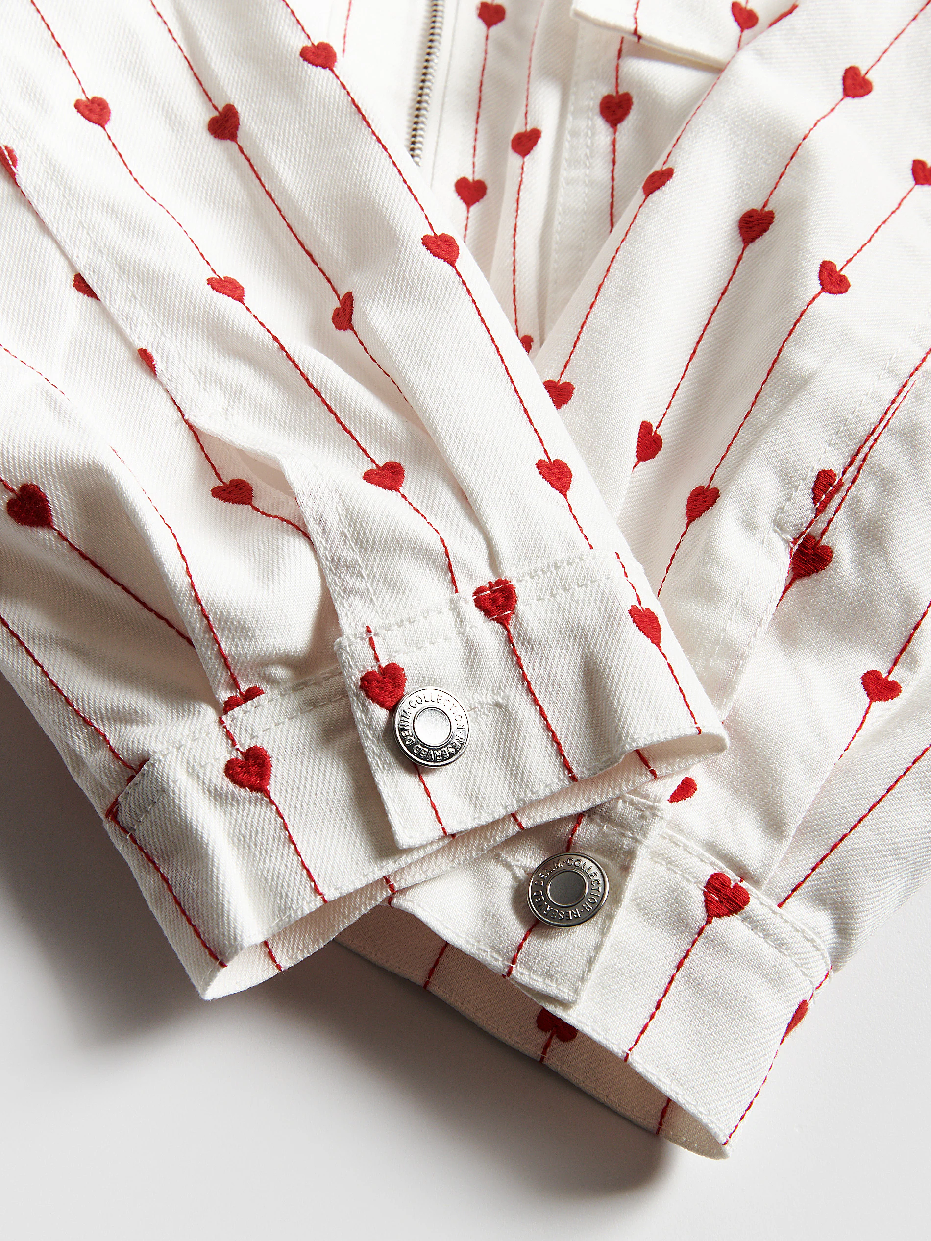 Jacke mit Herzmuster