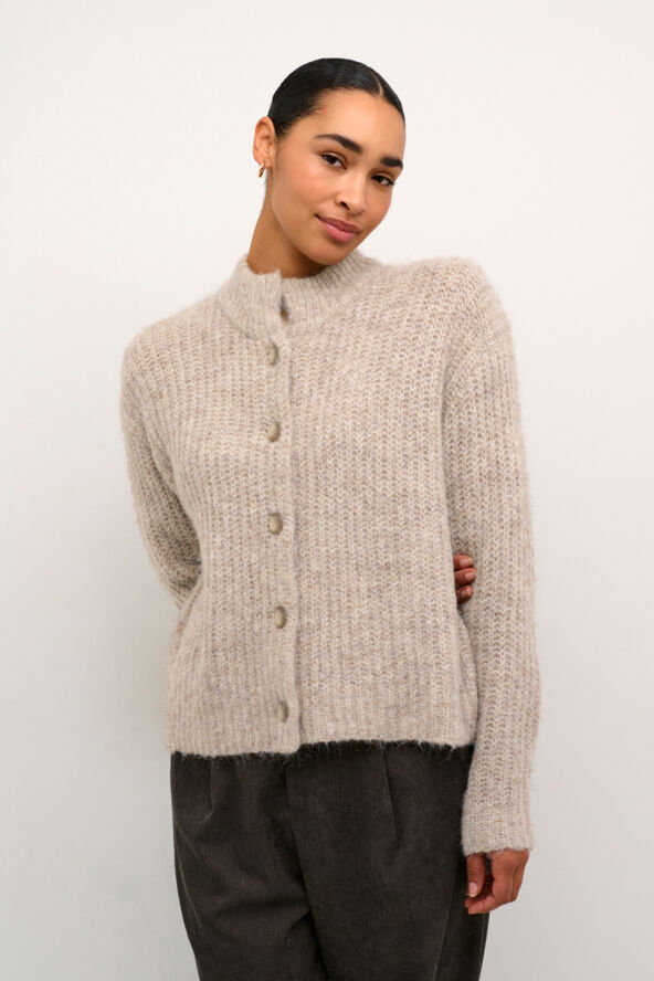 Kaffe KAane Knit Cardigan Major brown melange
