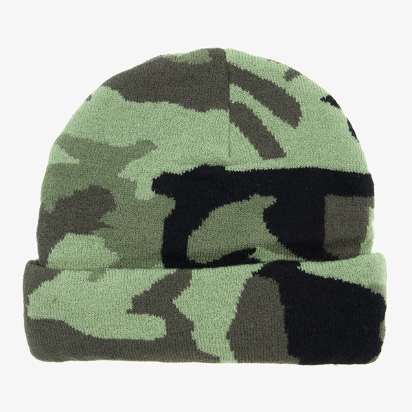 Jongens muts met camouflage print