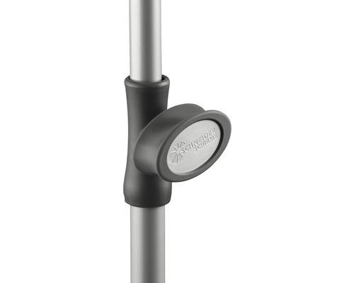 Balkonparasol Schneider Locarno Ø 150 cm H 220 cm antraciet