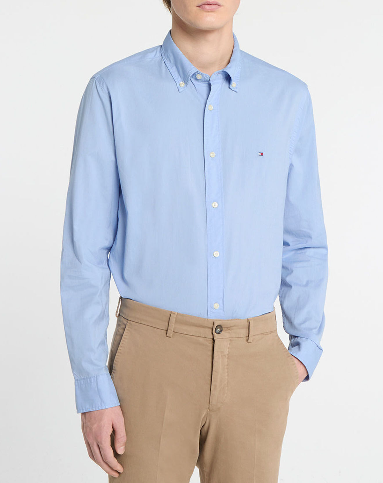 Tommy Hilfiger Chemise regular Natural Soft Solid bleu ciel