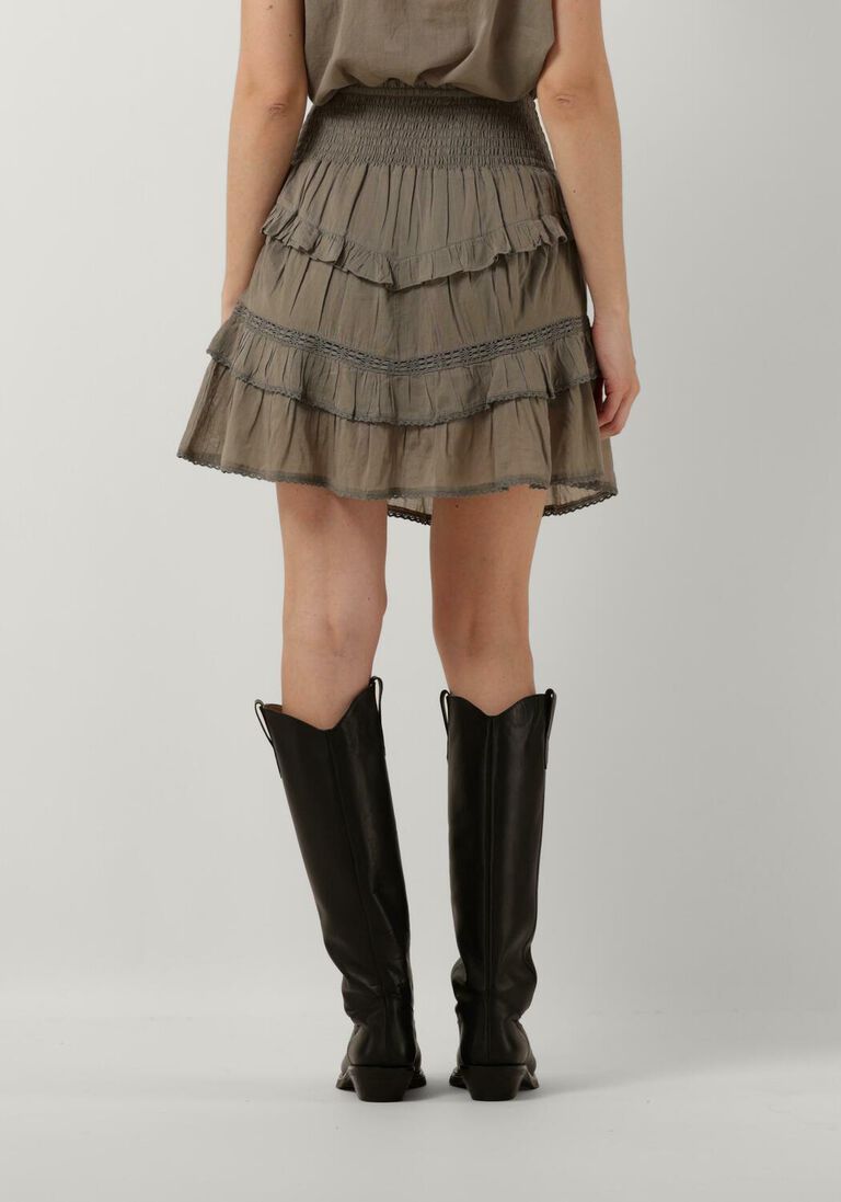 NOTRE-V taupe notre-v minirok voile skirt