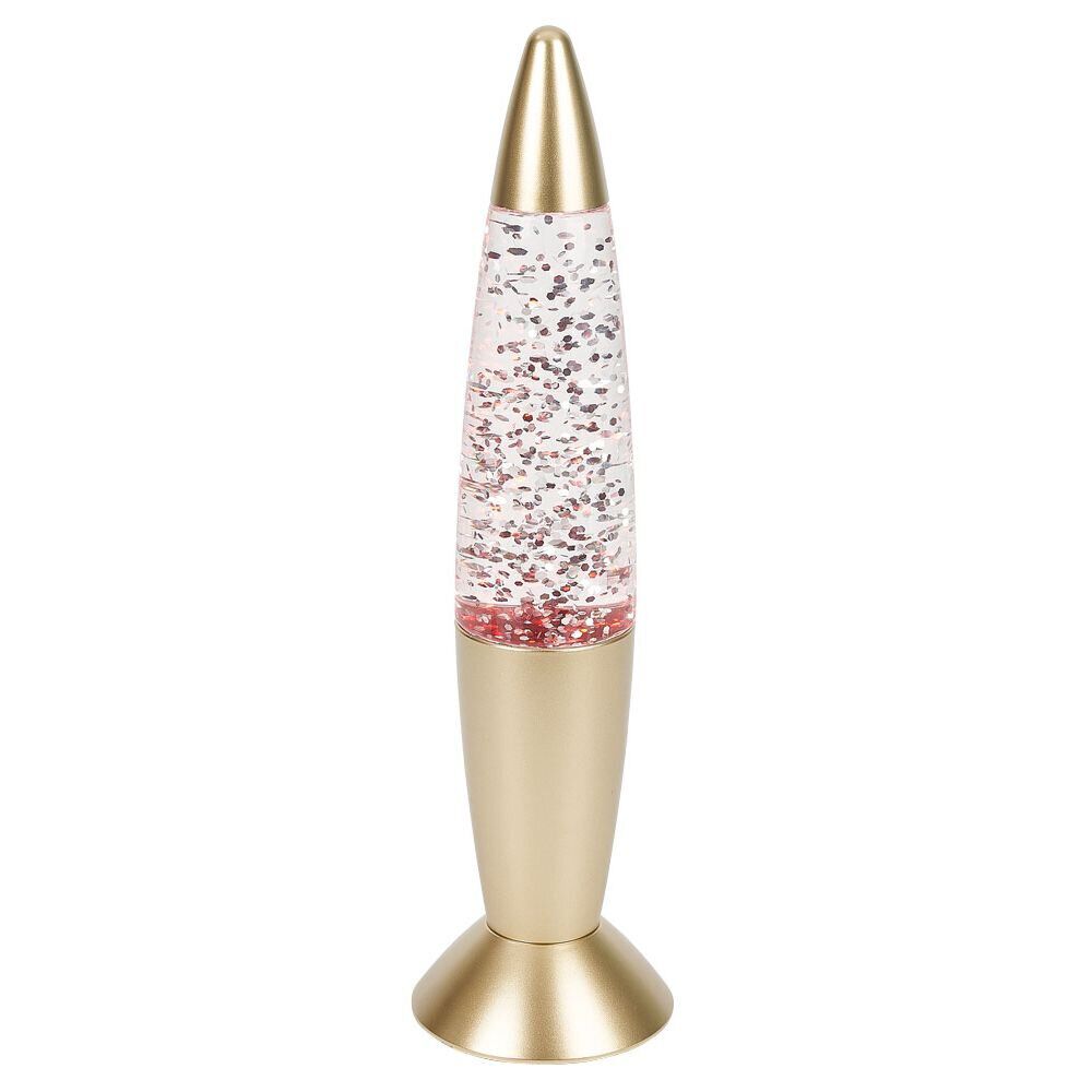 Lampe à paillettes changement de couleur Ø9xH35cm argenté