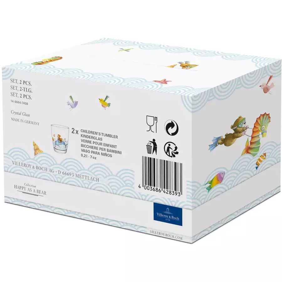 Villeroy & Boch Kindergläser Happy as a Bear 150 ml 2er Set transparent