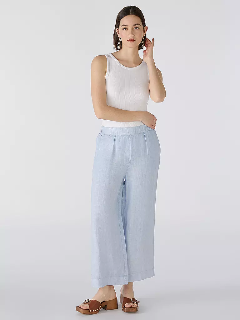 OUÍ Leinenhose hellblau