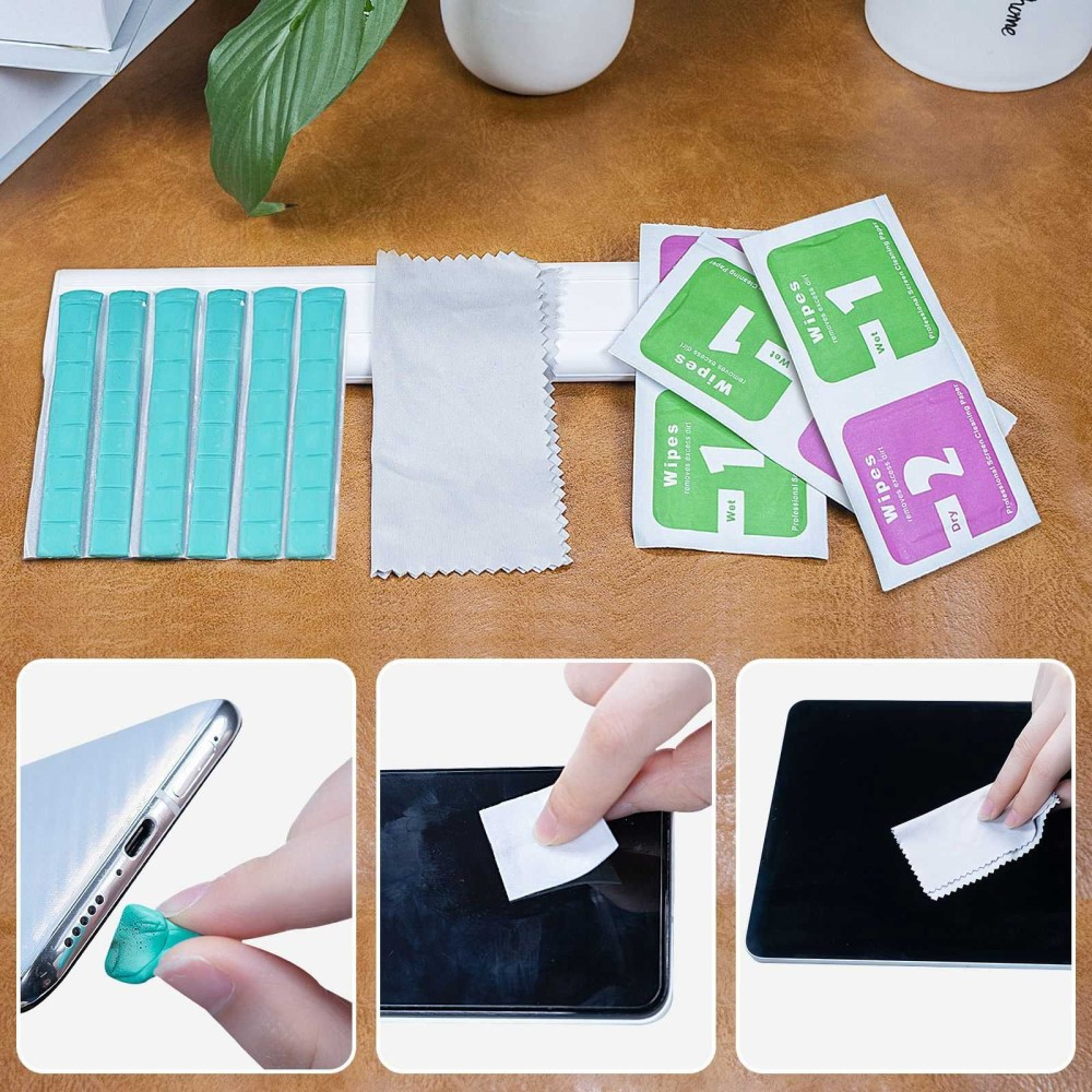 (21-tlg. Set) Reinigungskit Reinigungsknete für Apple Airpods / Handy / Smartphones / Kopfhörer / Ladecase - Bunt