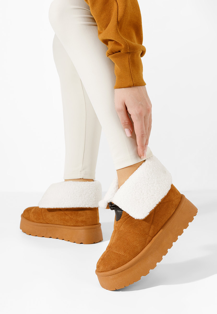 Bottines doublées femme chameau Dasenia