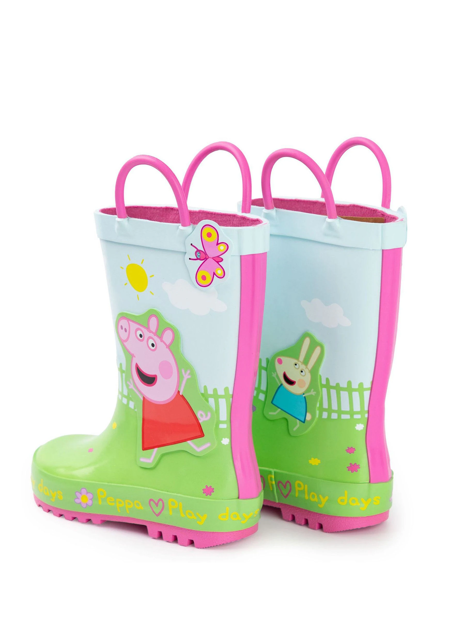 Groen - Vanilla Underground Peppa Pig Kids Wellies with Handles