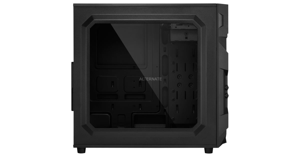 SharkoonVG7-W RGB midi tower behuizing  (Zwart | 2x USB-A | RGB | Window)