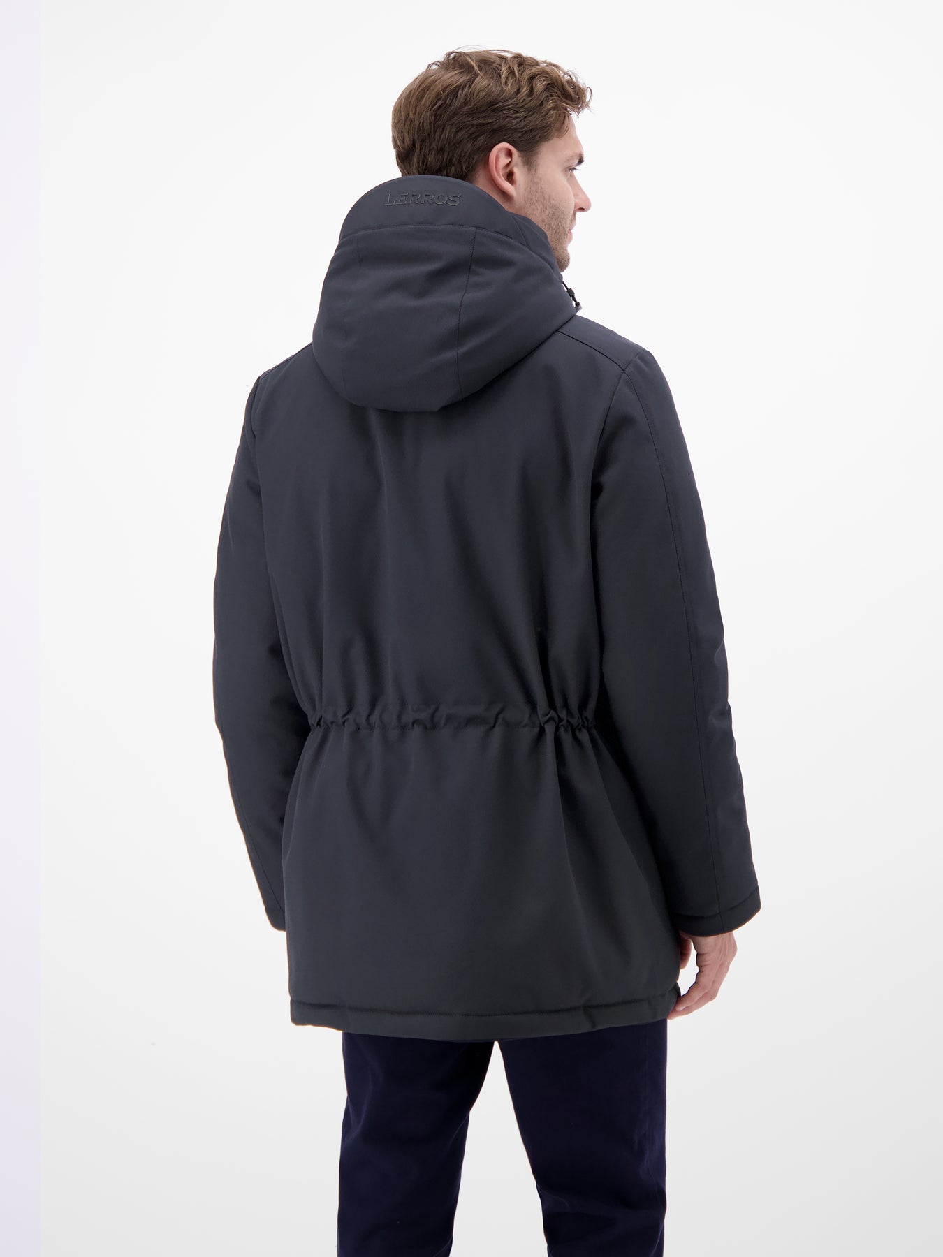 Herren-Parka in Twillstruktur