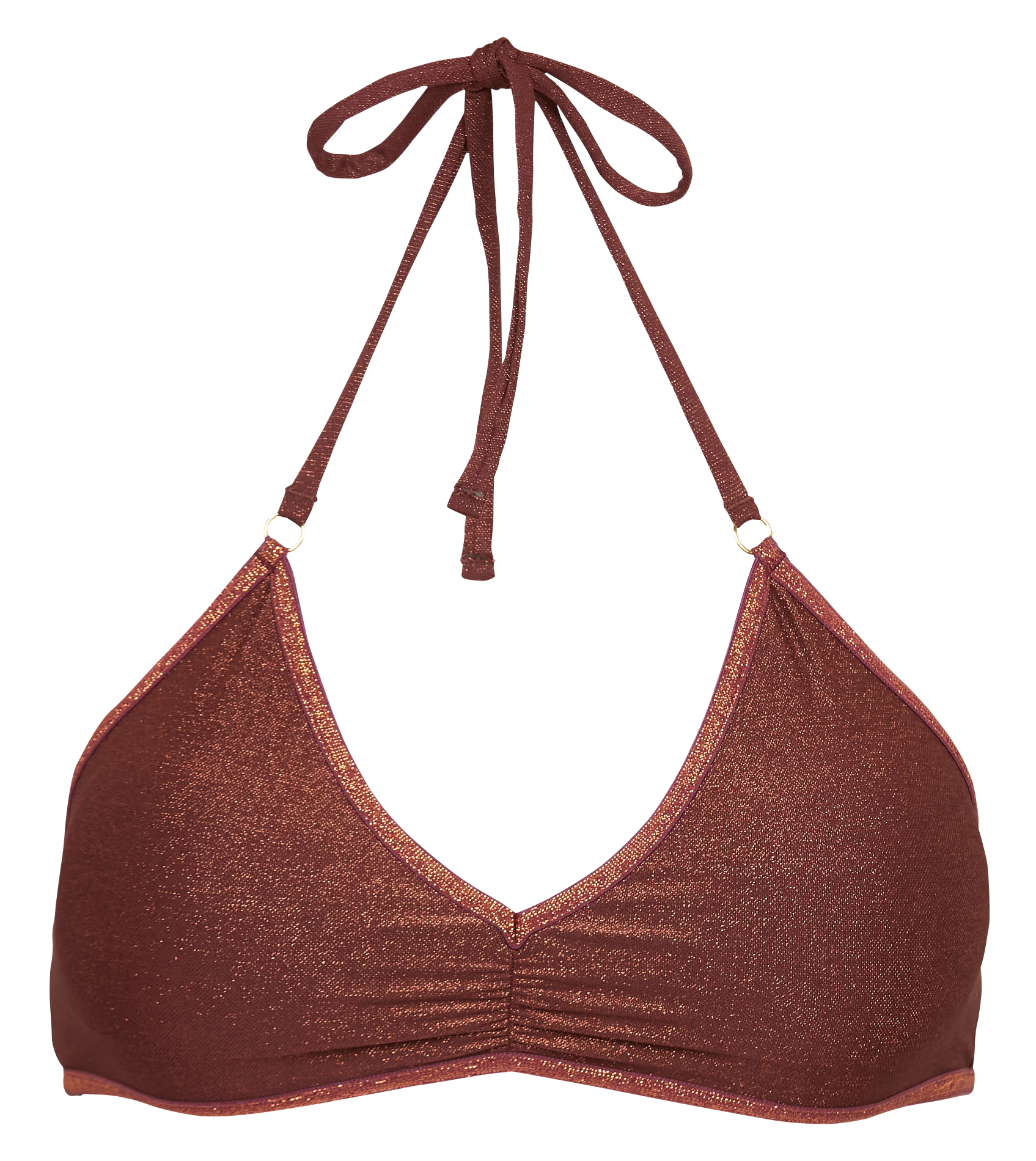 JOY - Brassière de bain pailletée | Doré
