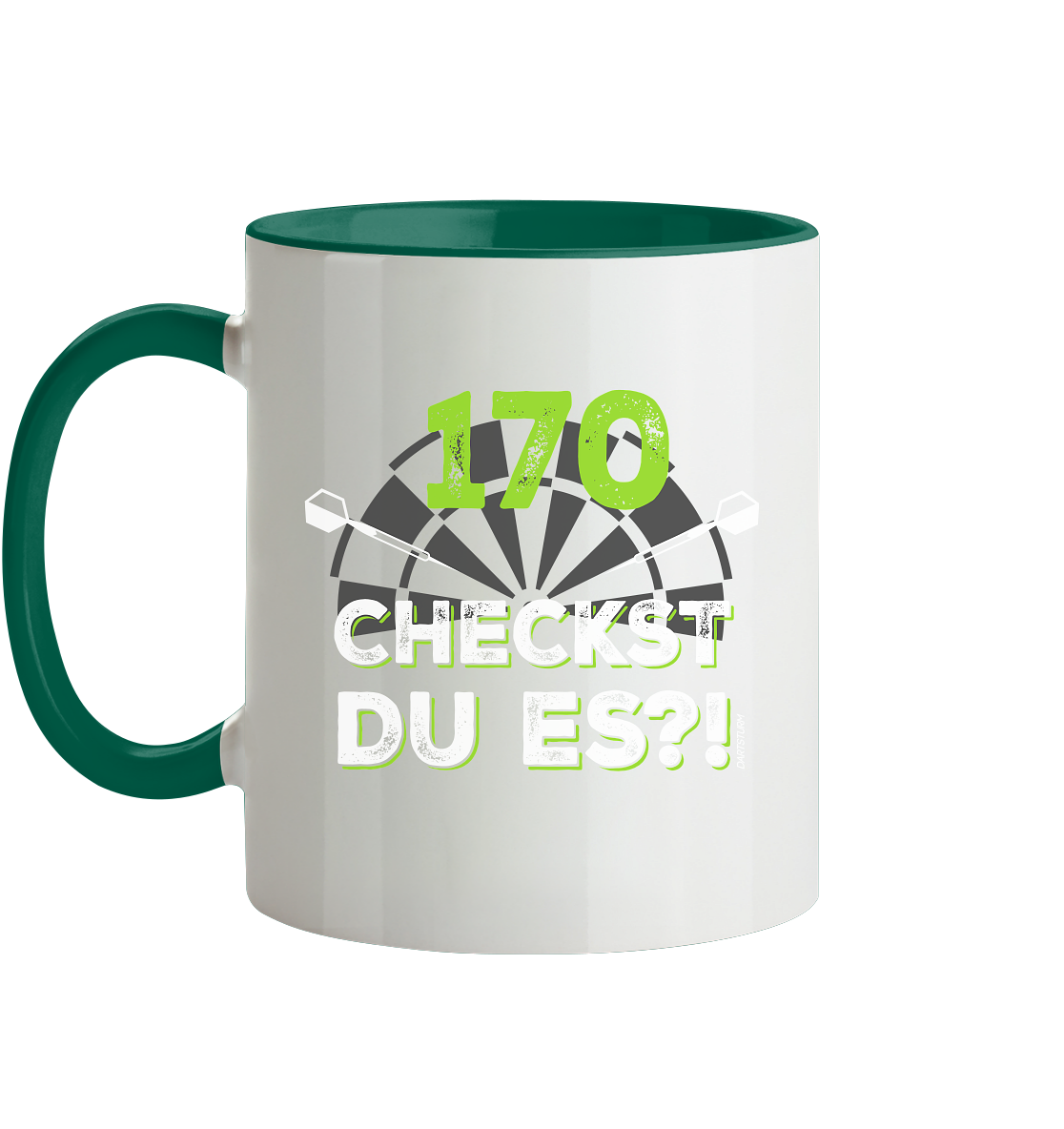 DartSturm - 170 Checkst du es - Tasse zweifarbig